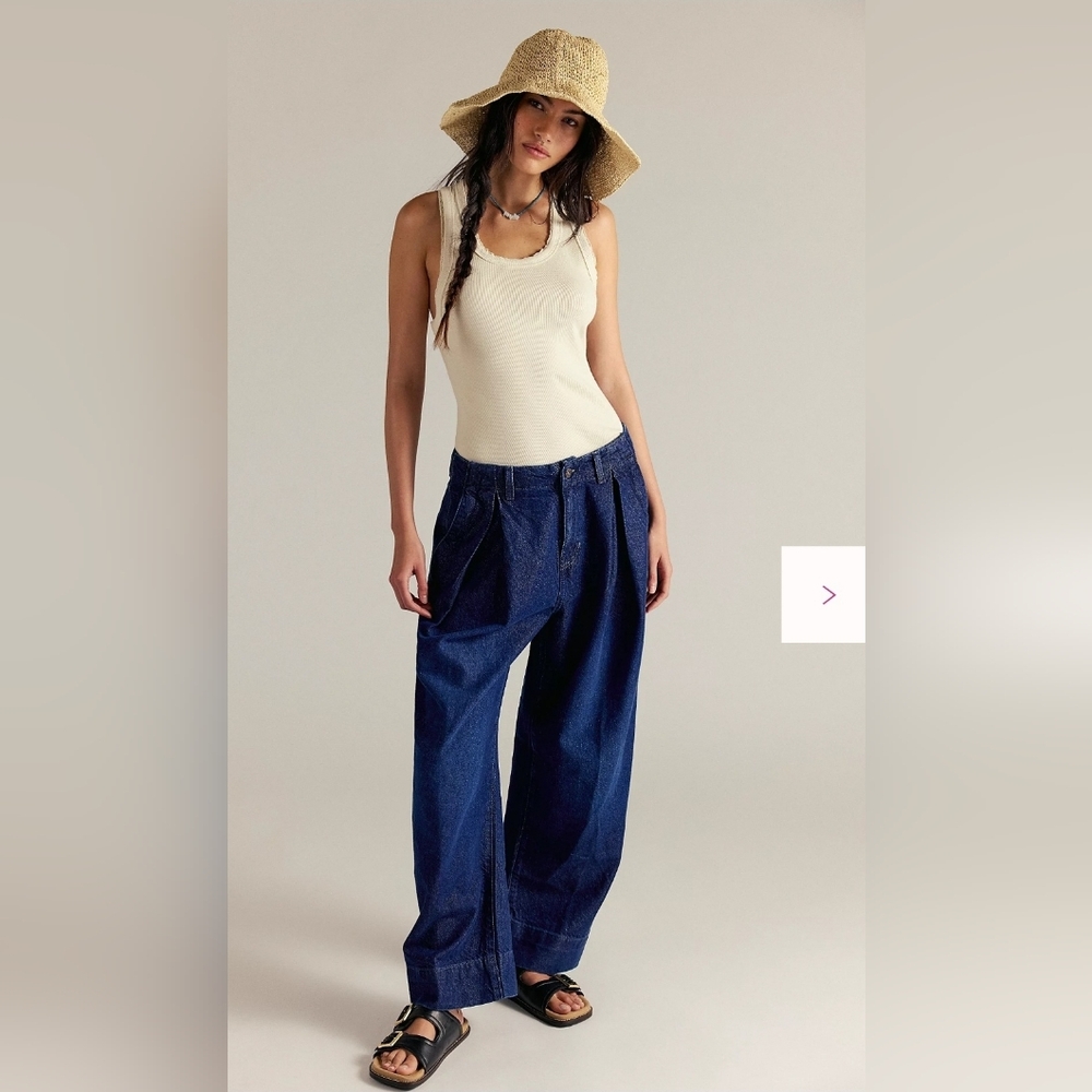 NWT Free People Crvy New Spin Trouser Jeans - Picture 2 of 5